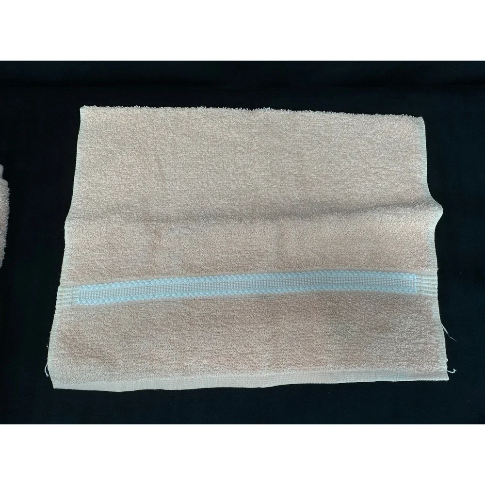 Cannon Towel Set Peach Sherbet Counterpoint NOS Deadstock Grannycore Grandma (5)